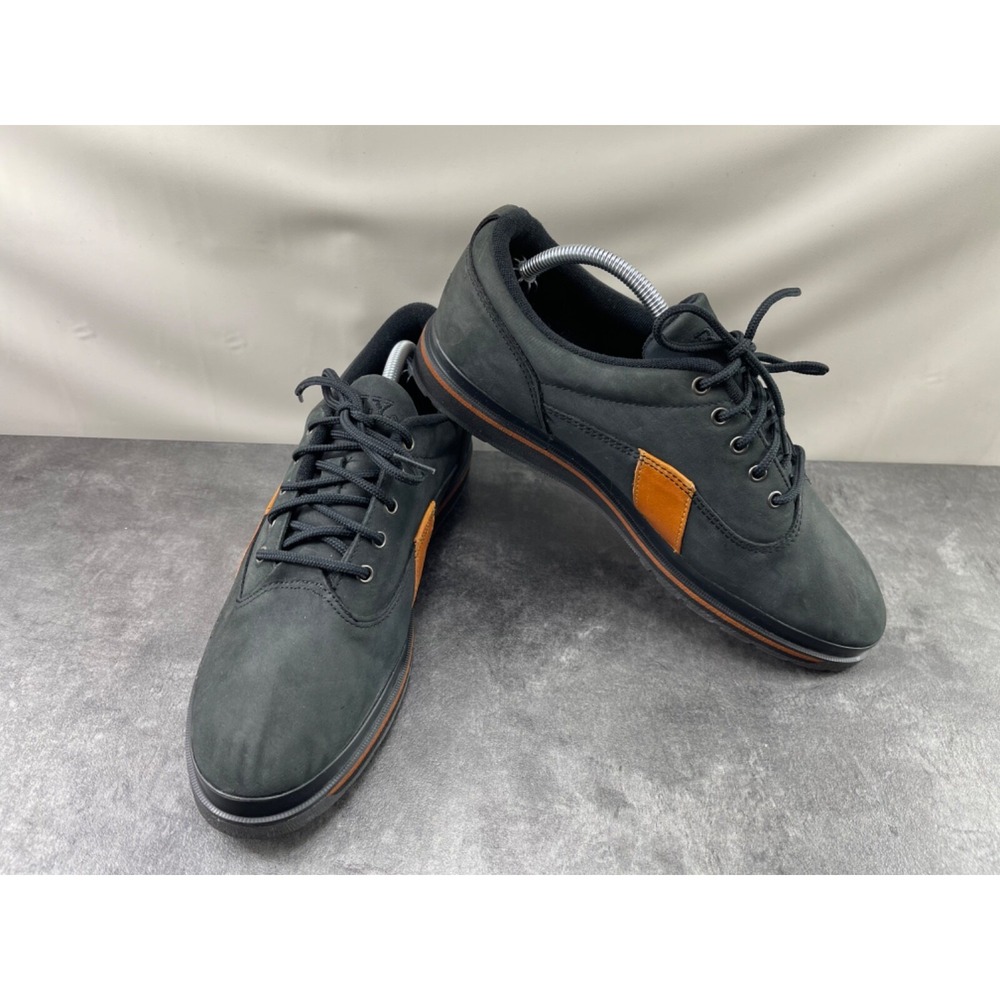 Vintage Bally Hiker Sneakers Men 11M Shoes Brown Black Nubuck Leather Lace Up